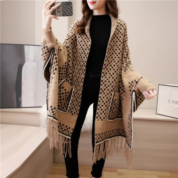 Jackets & Blazers - Oversized Poncho